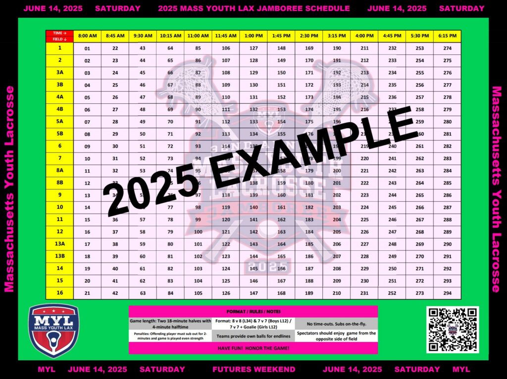 Jamboree Schedule 2025 Example.