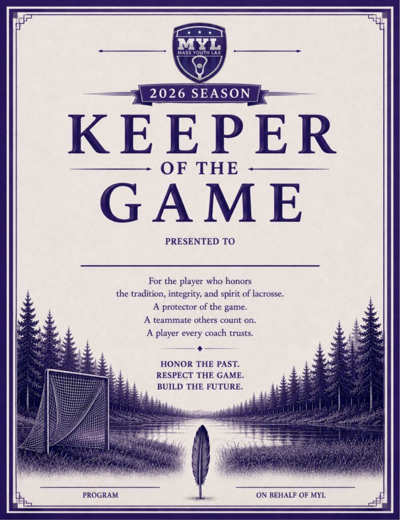 MYL Keeper of the Game Certificate 2026.