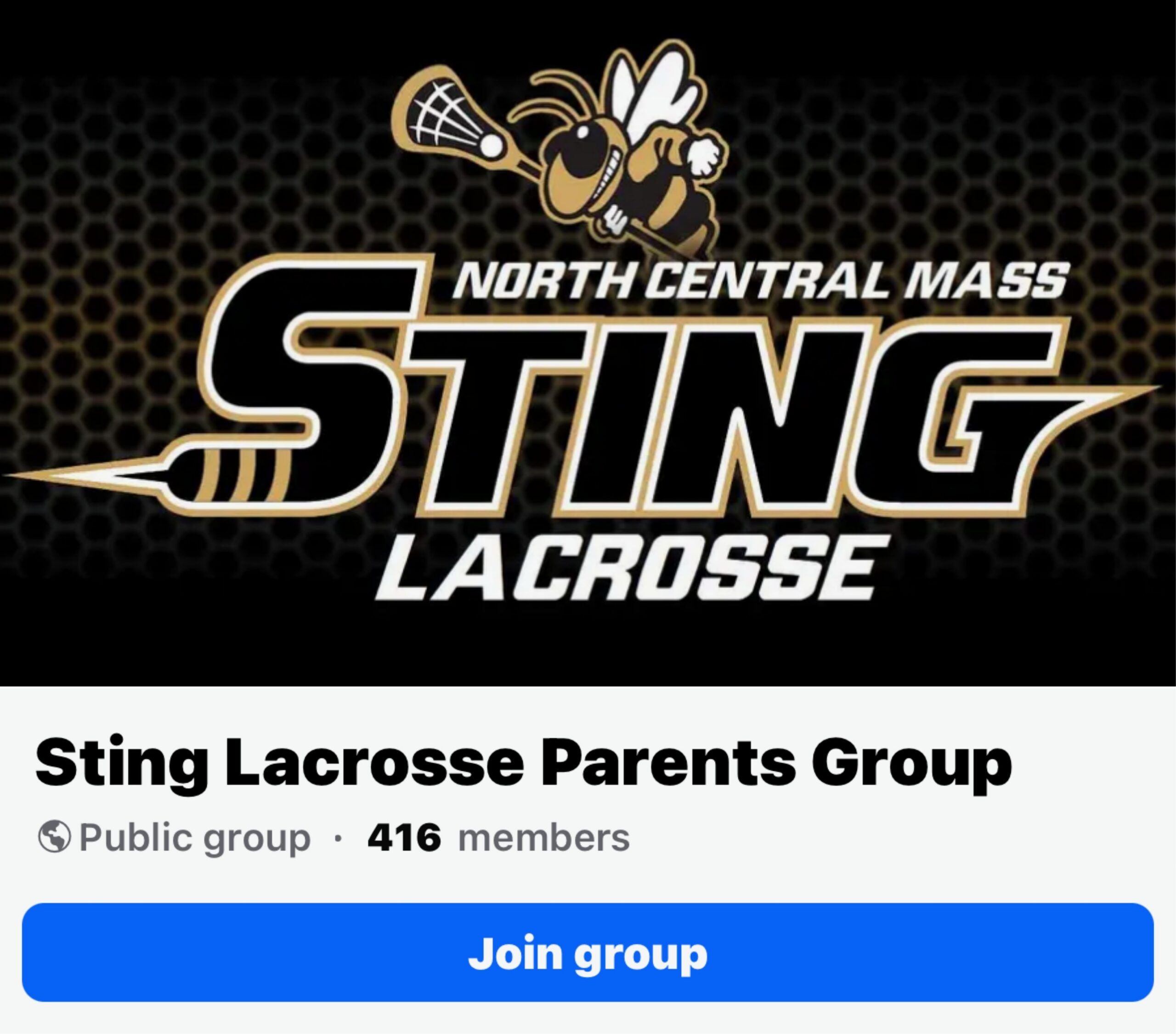 Sting Lacrosse Facebook Group.